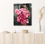 Картина по номерам "Девушка с цветами"