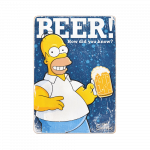 Деревянный постер "The Simpsons #1 BEER!"