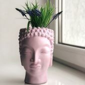 Арт-вазон "Будда" (лиловый)