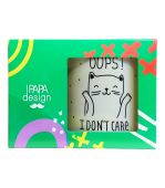 Чашка матовая "Оoops, i dont care"