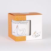 Чашка Гусь "Удачная" (оранжевая)