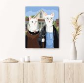 Картина по номерам "Украинская Котика"