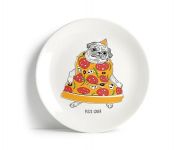 Тарілка "Пицца-мопс"