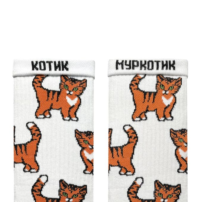 Шкарпетки Дід Носкарь Рудий Котик
