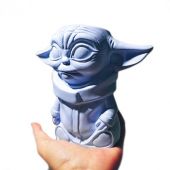 Арт-вазон "Йода" (голубой)