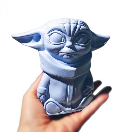 Арт-вазон "Йода" (голубой)