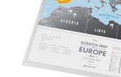 Скретч карта Європи Travel Map Silver Europe