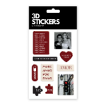 Набір 3D-стікерів "Love Vibes"