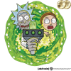 Фигурный деревянный пазл Rick & Morty - Портал