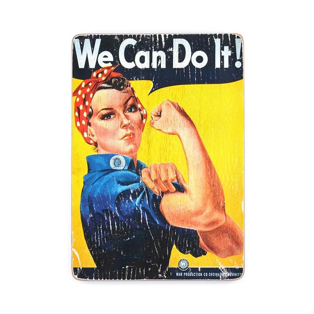 Деревянный постер "We Can Do it"