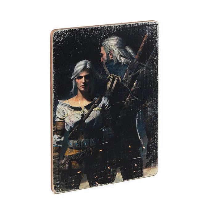 Дерев'яний постер "Witcher # 3 Geralt and Ciri"