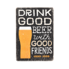 Дерев'яний постер "Drink good beer with good friends. Black"