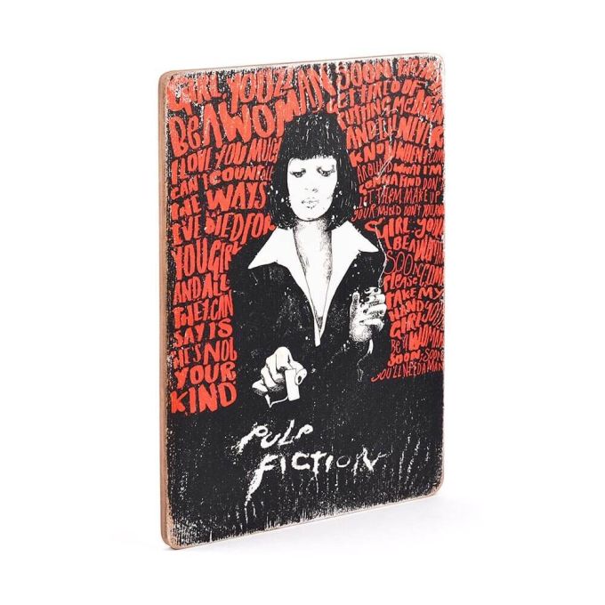 Деревянный постер "Pulp Fiction #2 Mia Art"