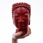 Арт-вазон "Будда" (бордо)