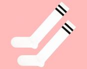 Гольфы SOX с полосками белые 36-40