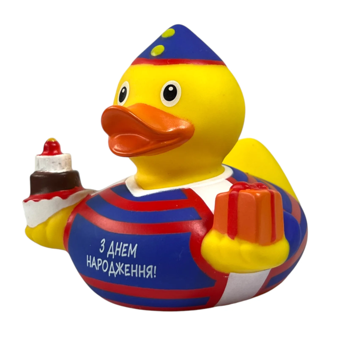 Качка FunnyDucks День Народження (синя)