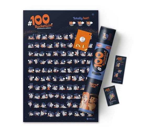 Скретч постер 100СПРАВ для пари Kamasutra edition