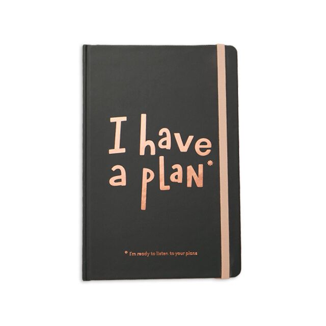 Міні-планер "I HAVE A PLAN" чорний