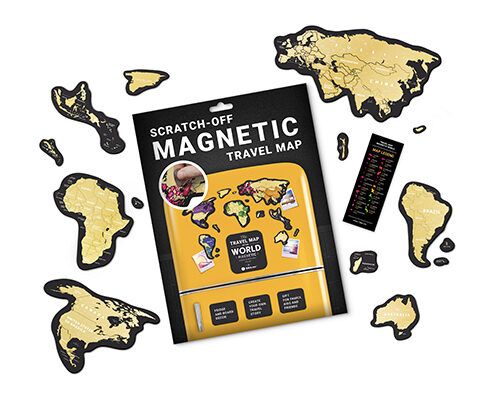 Скретч Карта Світу Travel Map MAGNETIC World