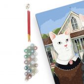 Картина по номерам "Украинская Котика"