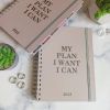 Датований планер "My Plan I Want I Can" Бежевий
