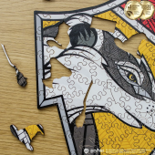 Фігурний дерев'яний пазл Гаррі Поттер - Гоґвортс (Colorful)