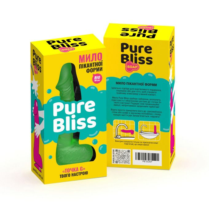 Мыло пенис Pure Bliss Big зеленый