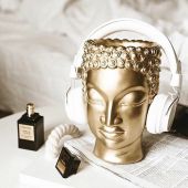 Арт-вазон "Будда" (золотой)