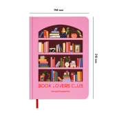 Щоденник читацький «Book lovers club» рожевий