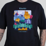 Футболка Maliunky Харьков  (черная)