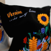 Шопер Maliunky Польові квіти (чорний)