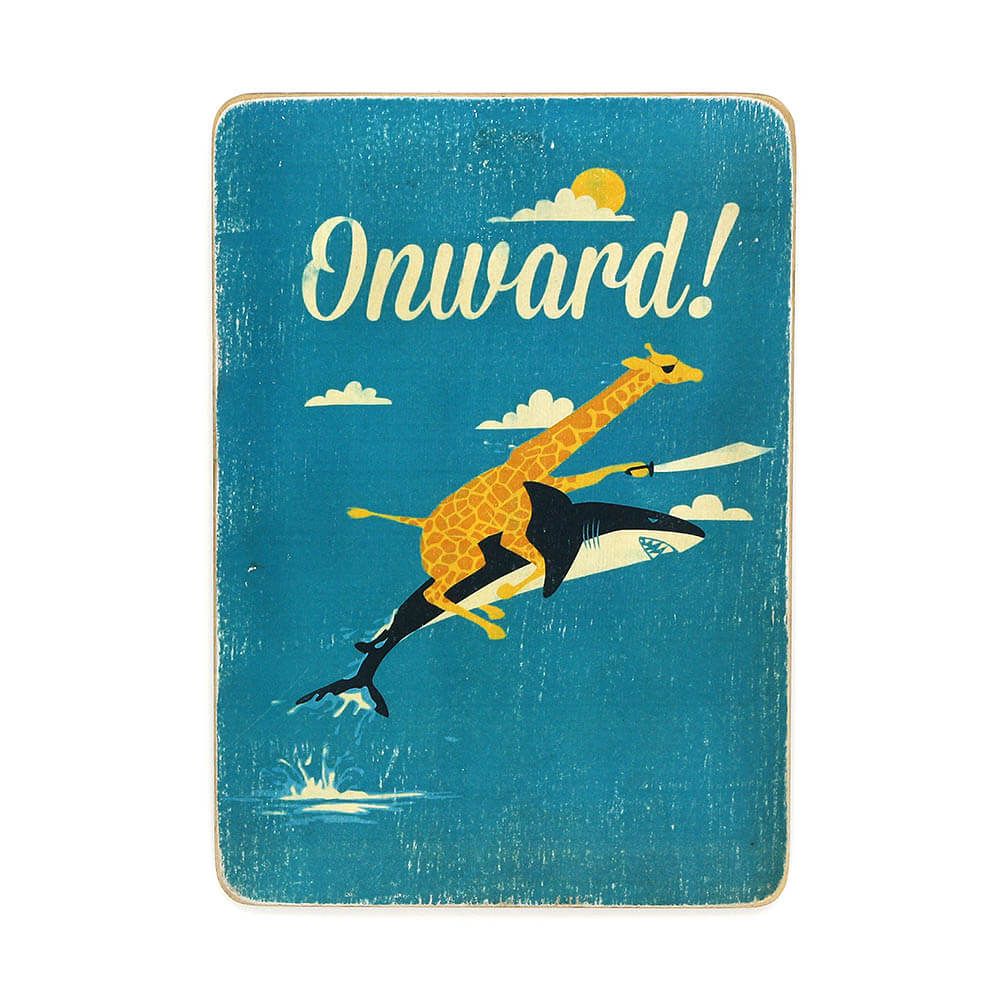 Деревянный постер "Onward"