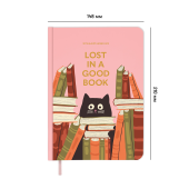 Щоденник читацький «Lost in a good book» рожевий