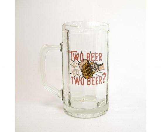 Пивной бокал "Two beer or not"
