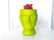Арт-вазон "Стив Джобс" (салатовый)