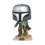 Ігрова фігурка Funko POP! серії "Мандалорець" - Мандалорець, що летить з малюком Ігрова фігурка Funko POP! серії "Мандалорець" - Мандалорець, що летить з малюком
