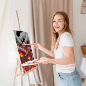 Картина по номерам "Пылающий кремль"