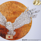 Фігурний дерев'яний пазл Гаррі Поттер - Гедвіґа