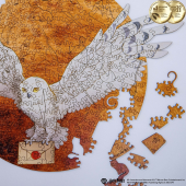 Фігурний дерев'яний пазл Гаррі Поттер - Гедвіґа