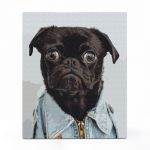 Картина по номерам «Мопс»