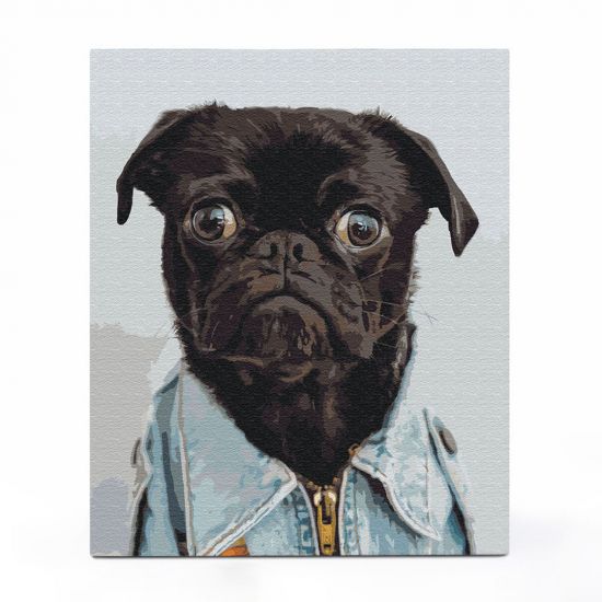Картина за номерами «Мопс»