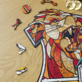 Фігурний дерев'яний пазл Гаррі Поттер - Гоґвортс (Colorful)