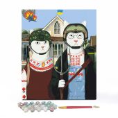 Картина за номерами "Українська Котика. Оборона"