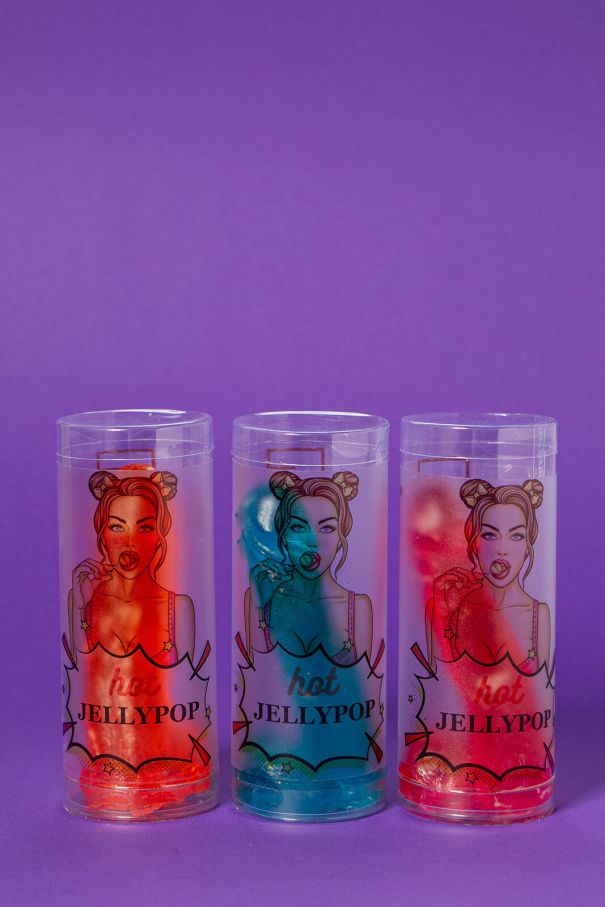 Желейні цукерки Jelly Bar HOT Jellypop Блакитна лагуна