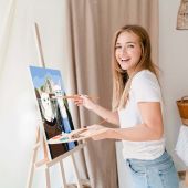 Картина по номерам "Украинская Котика"