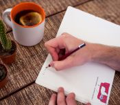 Блокнот Гусь "Заряджений на удачу"