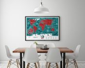 Скретч Карта Мира Travel Map Marine