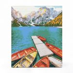 Картина по номерам «Лодочки на озере»