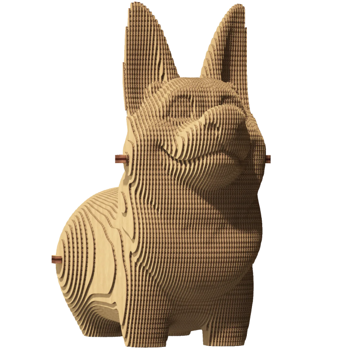 Картонний 3Д пазл "Corgi"