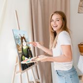 Картина по номерам «Кото Лиза» 